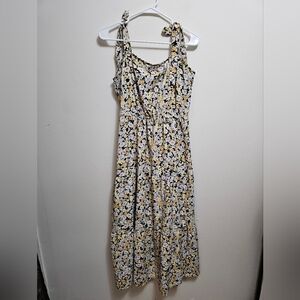 Social Standard By Sanctuary Floral Sleeveless Dress‎ - Black and Yellow
